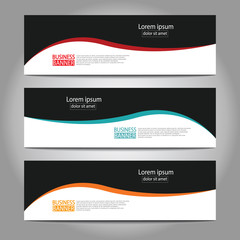 Abstract business banner template design.vector illustration.