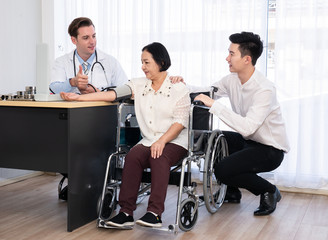 Patients check up at the hospital