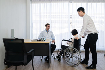 Patients check up at the hospital