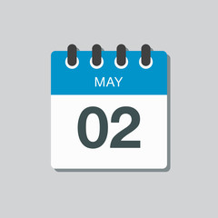 Calendar day 2 May, days of the year