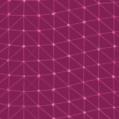 Fototapeta premium Abstract Low Polygon Mesh Generative Art background illustration