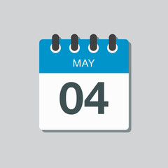 Calendar day 4 May, days of the year