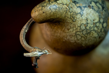 closeup of a bottle of wine