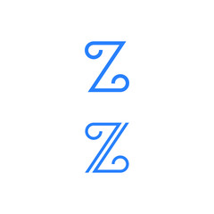 Initial letter z vector logo design