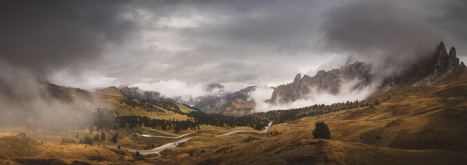 sunset in the mountains