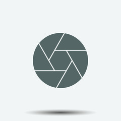 Camera Objective Icon illustration isolated vector sign symbol