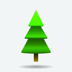 Cristmas Tree icon, Flat design
