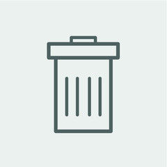 dustbin icon, vector desing