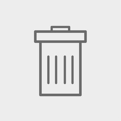 dustbin icon, vector desing