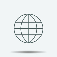 Globe Icon illustration isolated vector sign symbol