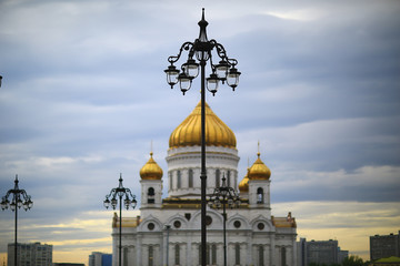 Moscow church of the dome / Orthodoxy architecture, cathedral domes in moscow, russia orthodoxy Christianity, concept of faith