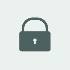 Lock icon on white backround