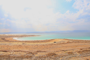 The Death Sea landscape in Jordan