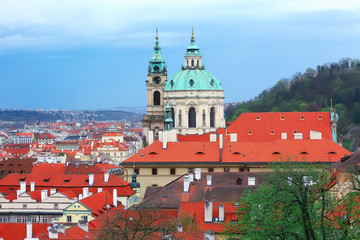Obraz premium castle in czech republic / panoramic view ancient medieval castle in czech republic, tourist site of history