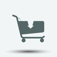 Shopping Cart icon illustration isolated vector symbol