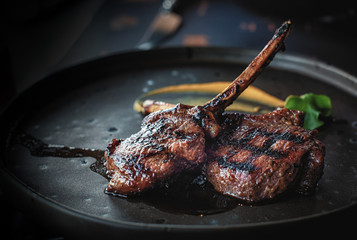 grilled lamb steak