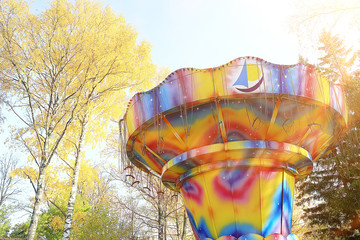 summer park landscape / seasonal view, green trees in summer, concept nature walk, ecology, eco