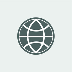 Globe Icon illustration isolated vector sign symbol