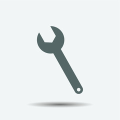 Wrench icon illustration isolated vector sign symbol