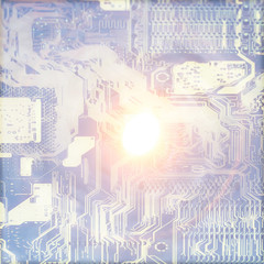 abstract microelectronics background / modern technology concept industry background development