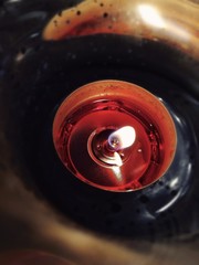 close up of a bottle of wine