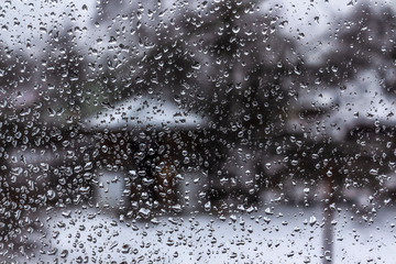 rain drops on window