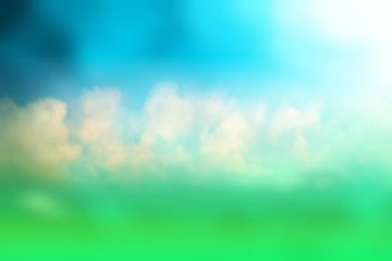 grass sky clouds blurred background, beautiful design spring background