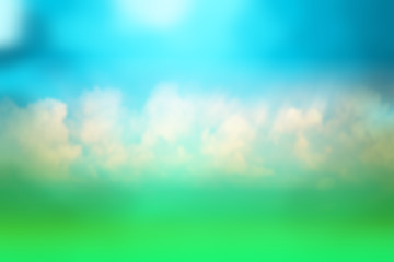 grass sky clouds blurred background, beautiful design spring background