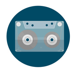 Cassette. Audiocassette. Vector illustration