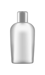 3d beauty bottle mockup isolated on white background