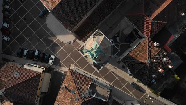 Itlay Sacile Tower Church 4k