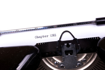 Chapter one - written on an old typewriter