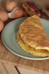 omelette soufflée aux pommes