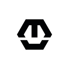 MU M U letter logo design vector