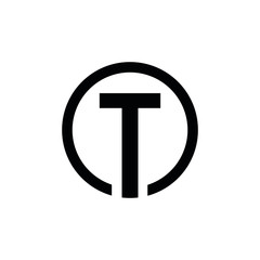 TT T initial letter logo design icone