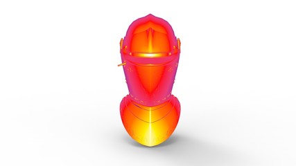 3d illustration of medieval helmet