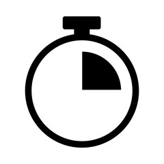 Time flat icon vector,  classic watch design isolated on white background. Vector illustration