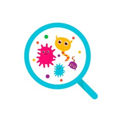 simple bacterial vector dsign illustration, for posters, web, labels, backgrounds and other