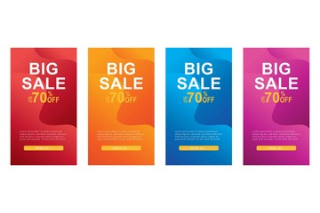modern background design for big sale banners, sale banner template, background banners, modern vector design, creative concept, easy to edit and customize
