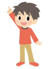 指差し男の子