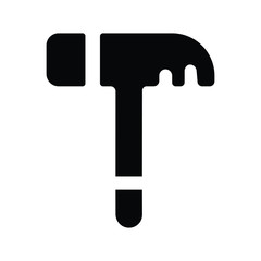 Hammer Black Icon, repair equipment, tool