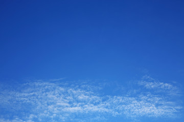 air on blue sky, clear weather day background