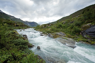 Fototapeta na wymiar Norway, landscape, arctic area, Scandinavia 