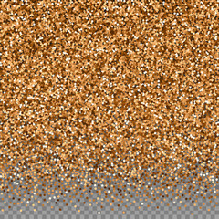 Red round gold glitter luxury sparkling confetti. 