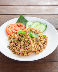 Larb, Thai spicy minced pork salad