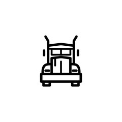 Vector illustration, truck icon design