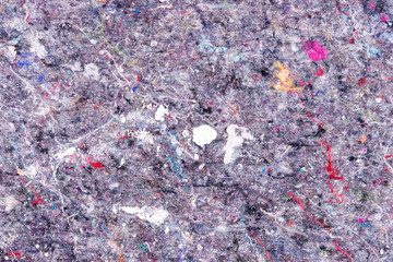 Painter fleece with spots of paint. Abstract background