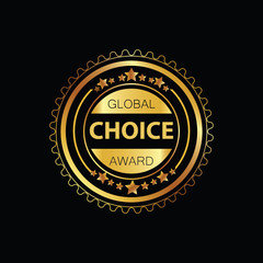 Global choice award gold stamp