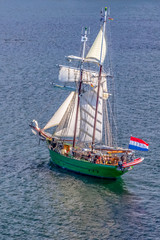 Eine holländische Kogge auf der Ostsee