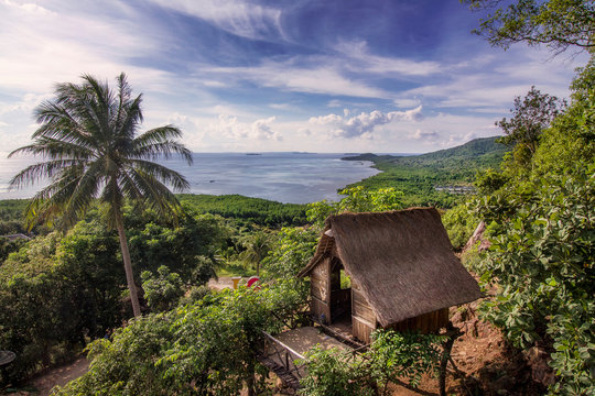 beach hut at Karimunjawa island, Indonesia